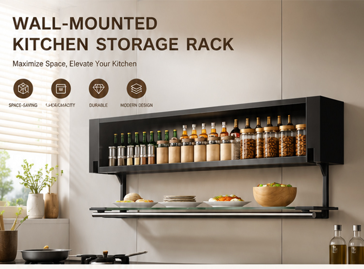 Dish Rack Wall‑Mounted Kitchen Shelf