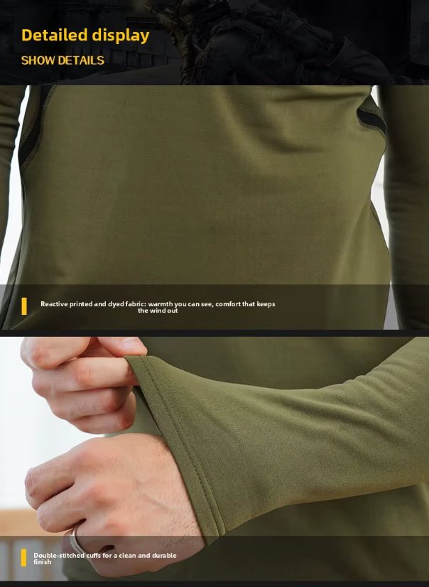 Thermal underwear set 5II Tactical Outdoor Thermal Compression Underwear Set – Fleece Fitness Sports Base Layer Autumn/Winter