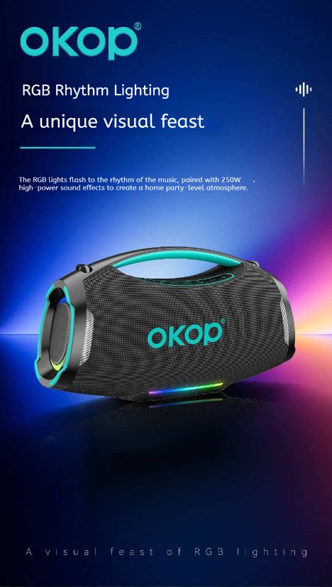 Portable Outdoor Bluetooth Speaker KP-8010 Wireless Bluetooth Speaker