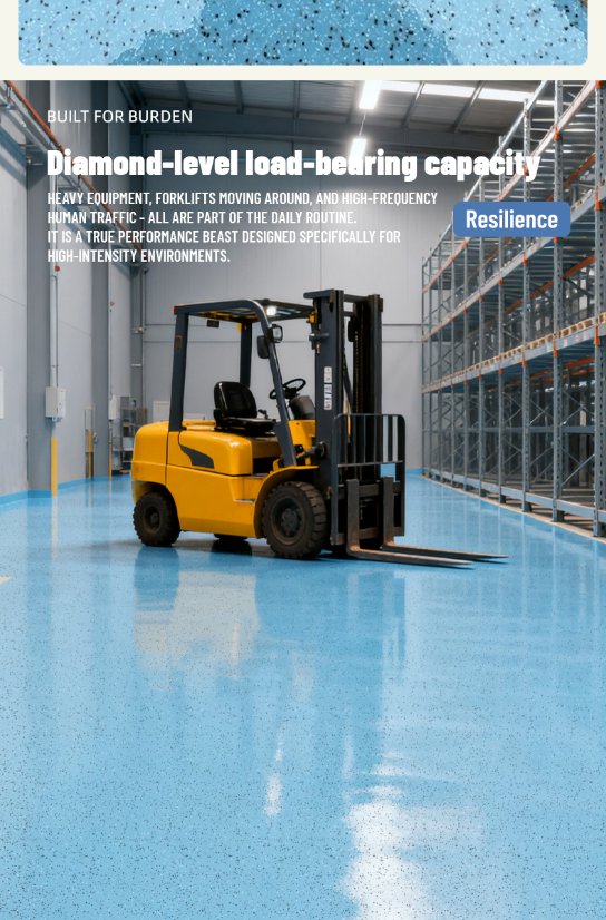 Solvent-free coatings Epoxy Colored-Sand Self-Leveling Flooring
