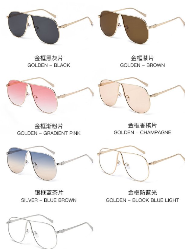 Gradient metal sunglasses 2128