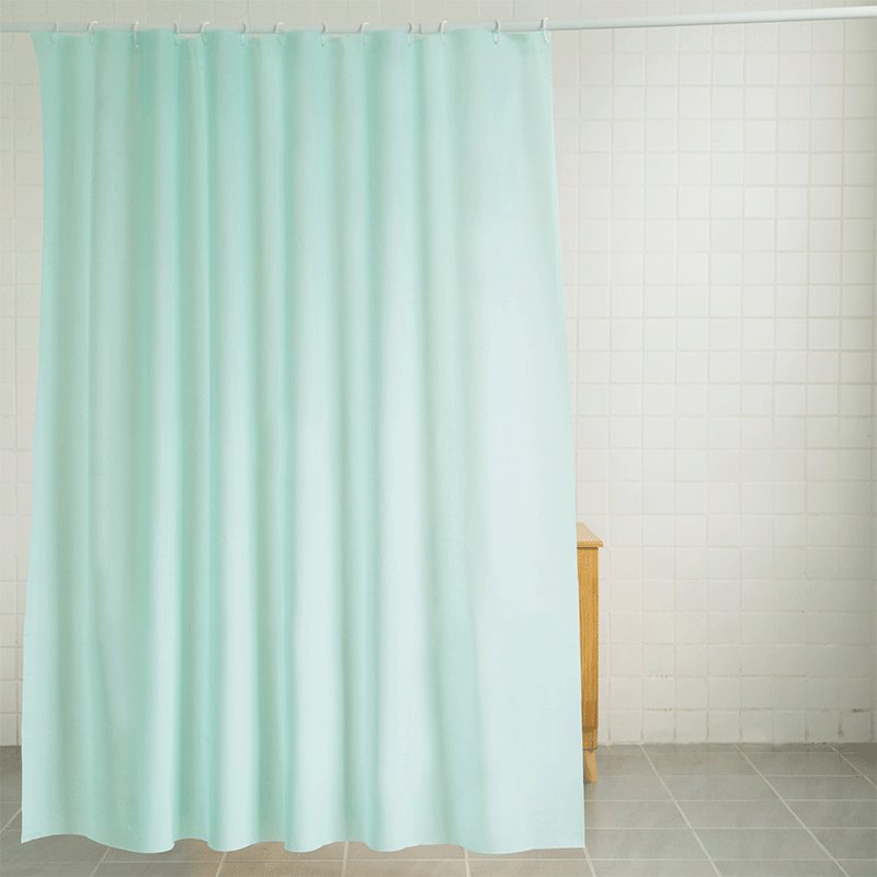 Solid Color PEVA Shower Curtain Thickened Solid Color Shower Curtain