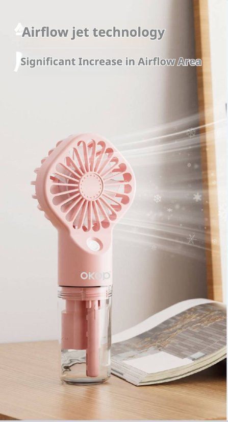 Fan KP-F03 Handheld misting fan