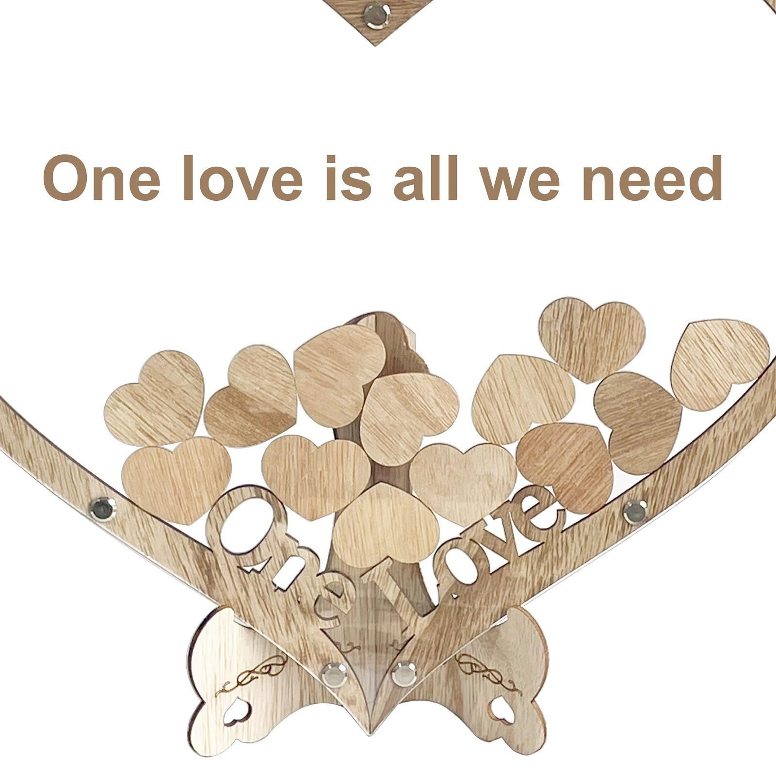 Wedding Sign-in Wedding Celebration Sign Supplies Sign-in Table Heart Shape