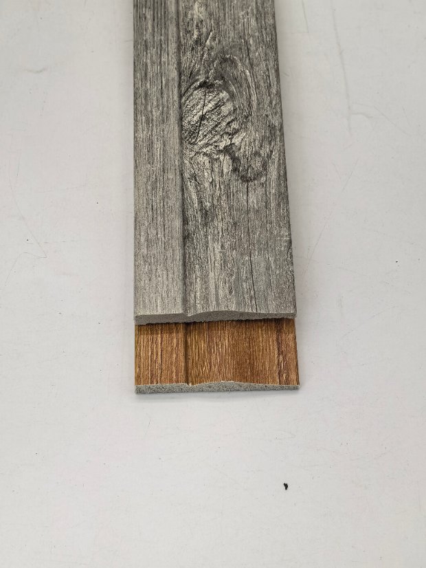 decor line PS Flat Wood Grain Wall Panel, Simple Straight Edge Decorative Board