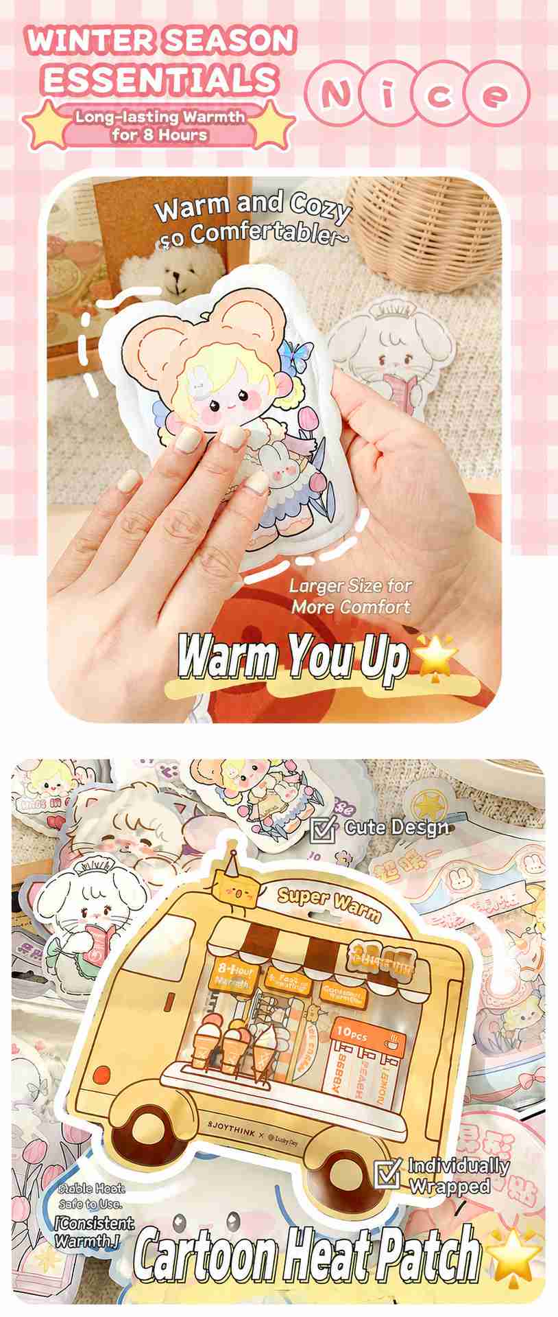 Body Warmer Patch 23. Shaped Heat Patches