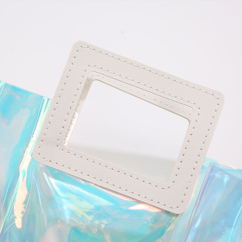 Clear Tote Bag Laser-finish tote bag with tubular trim