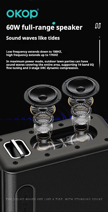 Karaoke Speaker System KP-8001 Wireless Microphone Bluetooth Speaker