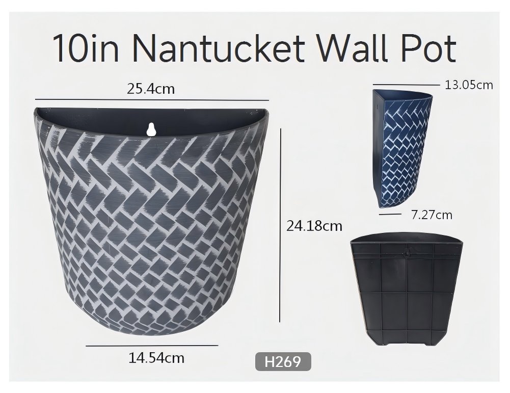 Wall Pot Nantucket Planter-H269