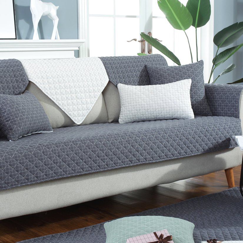 All-Season Sofa Cushions Small Check Sofa Cushion