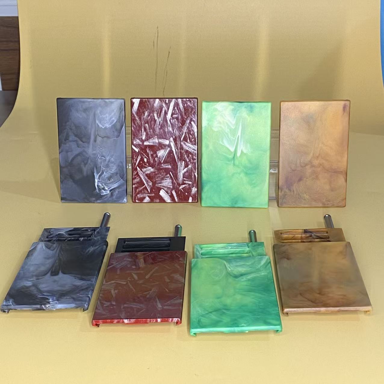 Slide-Case Storage Stone‑Texture Sliding Storage Box