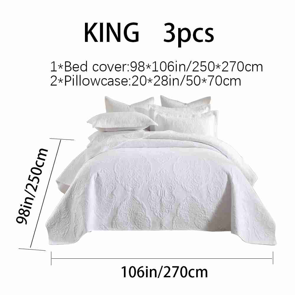 3-Piece Sets Encrypted Quilting Quilt Set Peliss