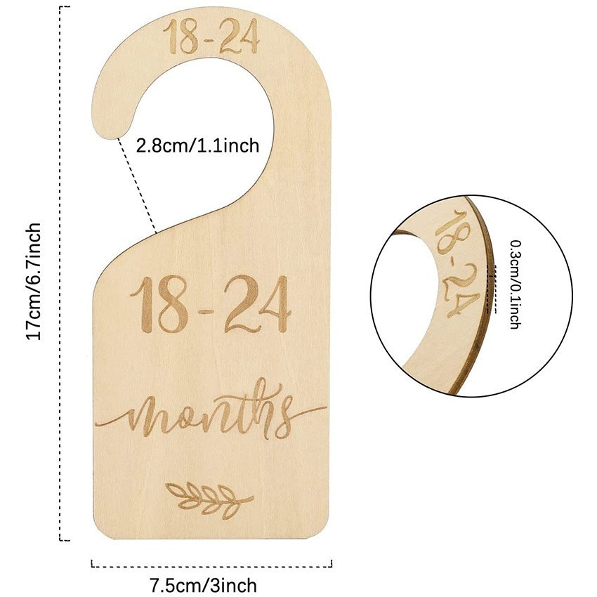 Infant Baptism Baby Wardrobe Divider Infant Wooden