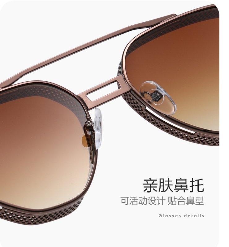 Gradient metal sunglasses 3558