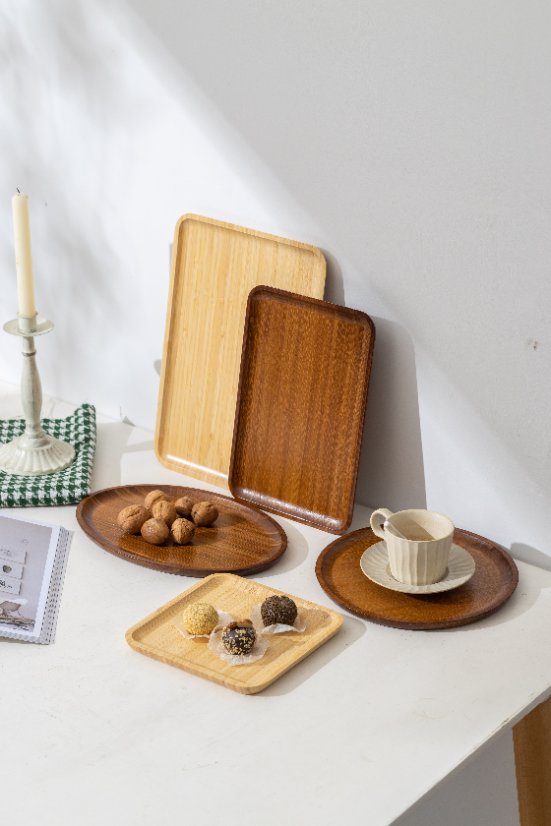 Tray Bamboo Side-Clamp Tray