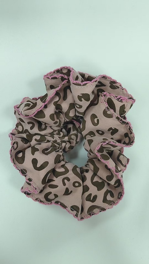 Fabric Hair Accessories Campus Chaos Collection - Pink Fabric Scrunchie 29