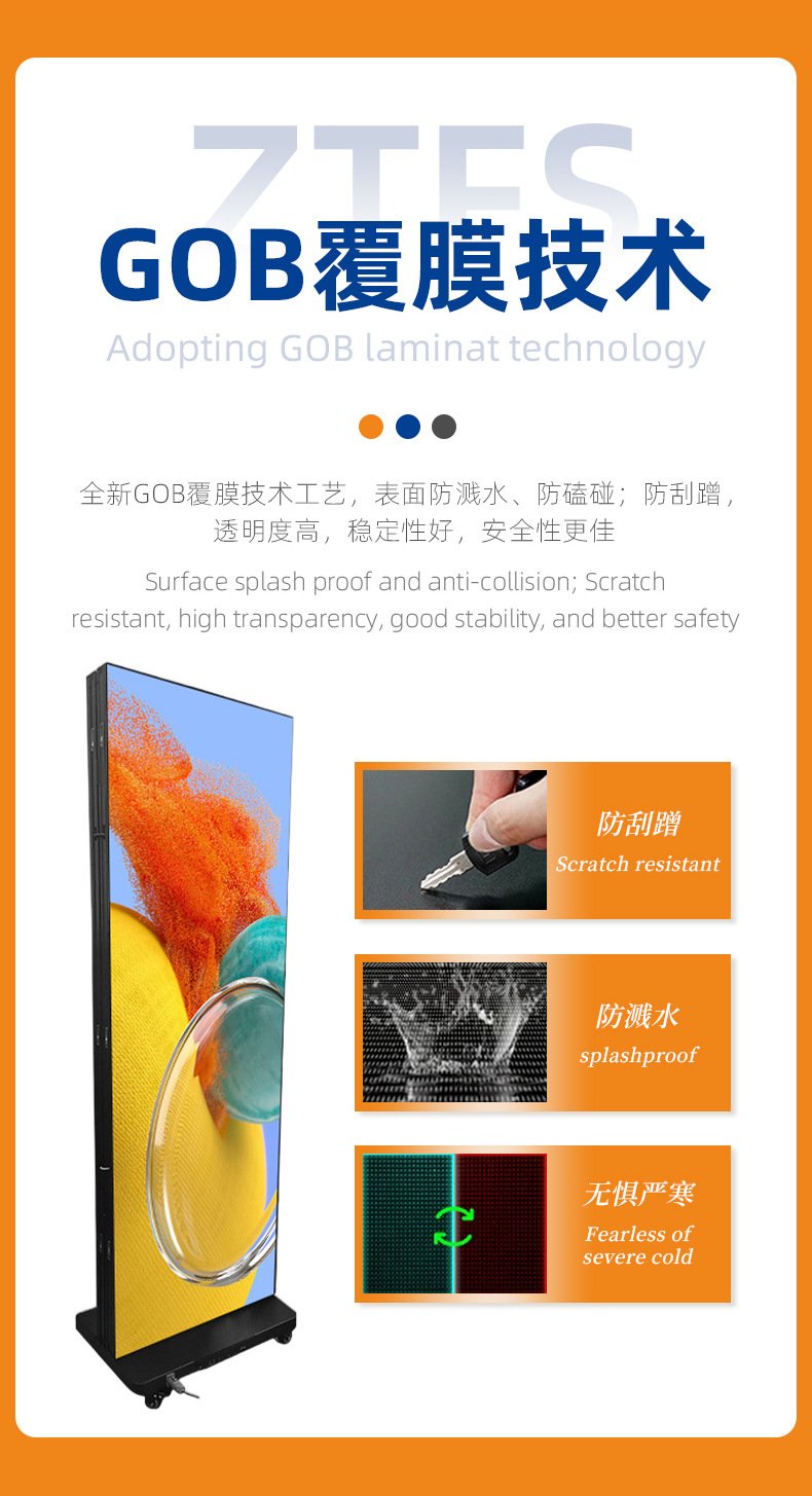LED display advertising machine P2.53 Foldable Advertising Display