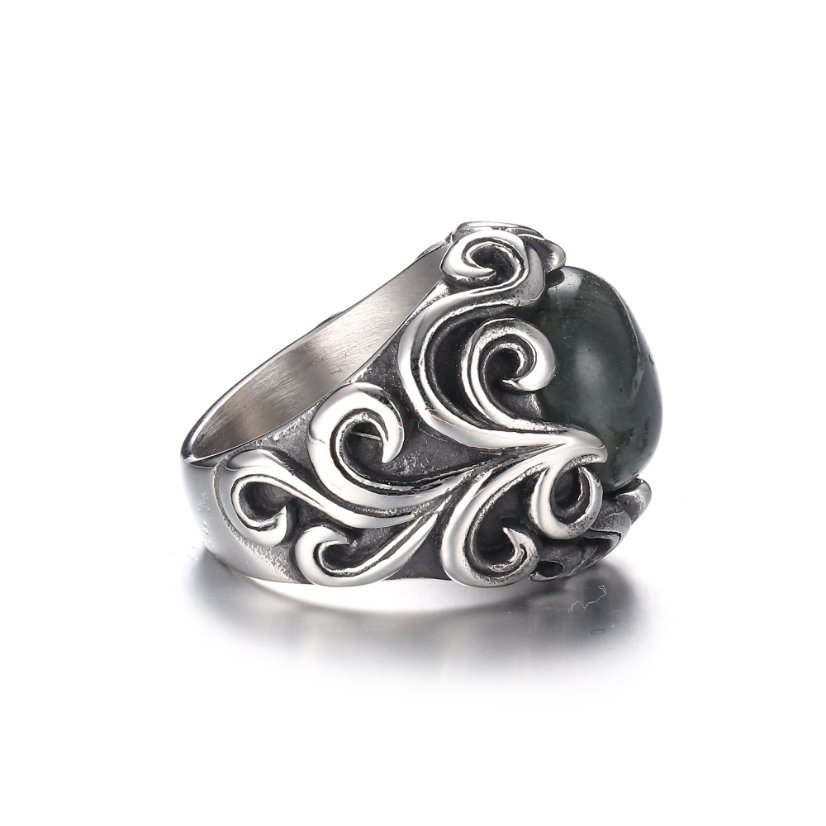 Rings Gothic Moonstone Stainless Steel Ring
