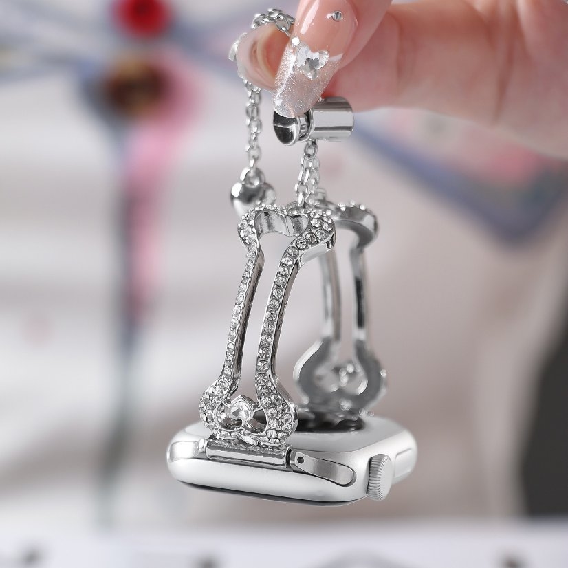 Watch strap Bone Hollow Rhinestone Strap for Apple Watch All Series