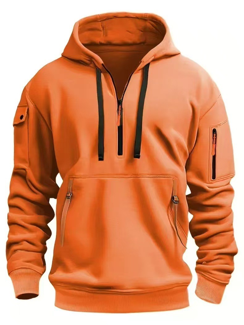 Hooded zip-up jacket with ribbon ties Streamer Hooded Zip-Up