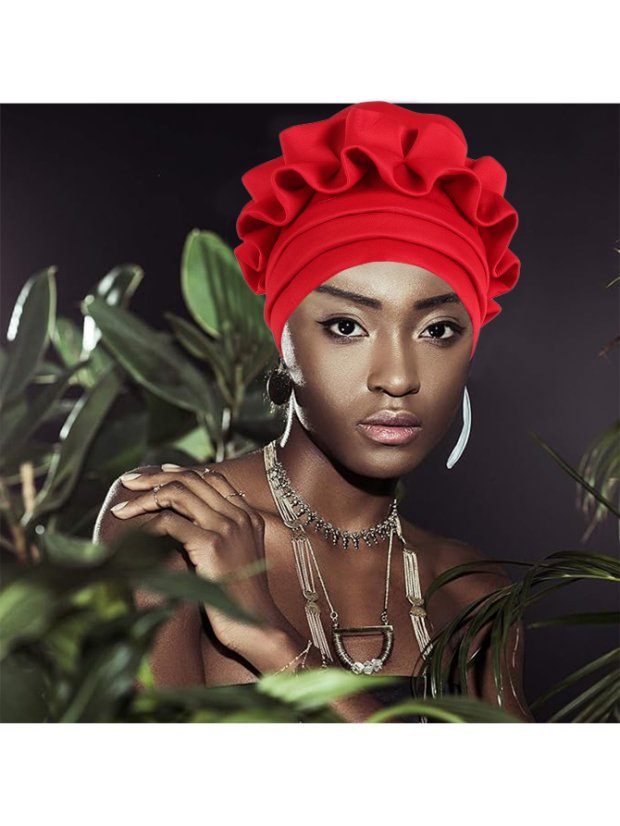 Gele African Gele Headwrap for Women | Bold Dramatic Design for Wedding Ceremony & Party Occasions
