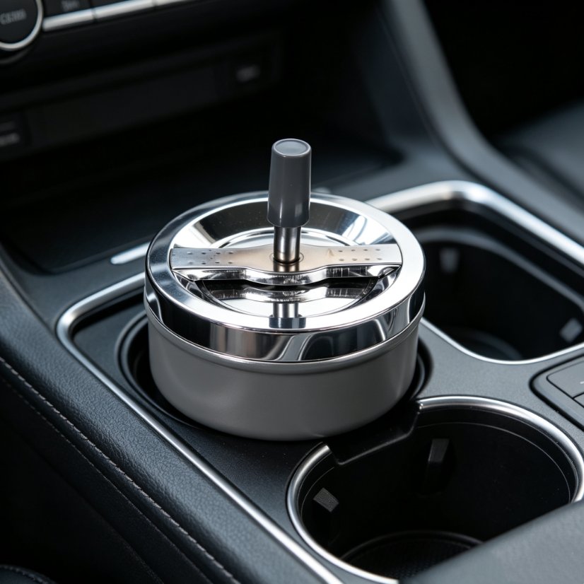 Ashtrays Rot‑ashtray operated by finger pressing and twisting