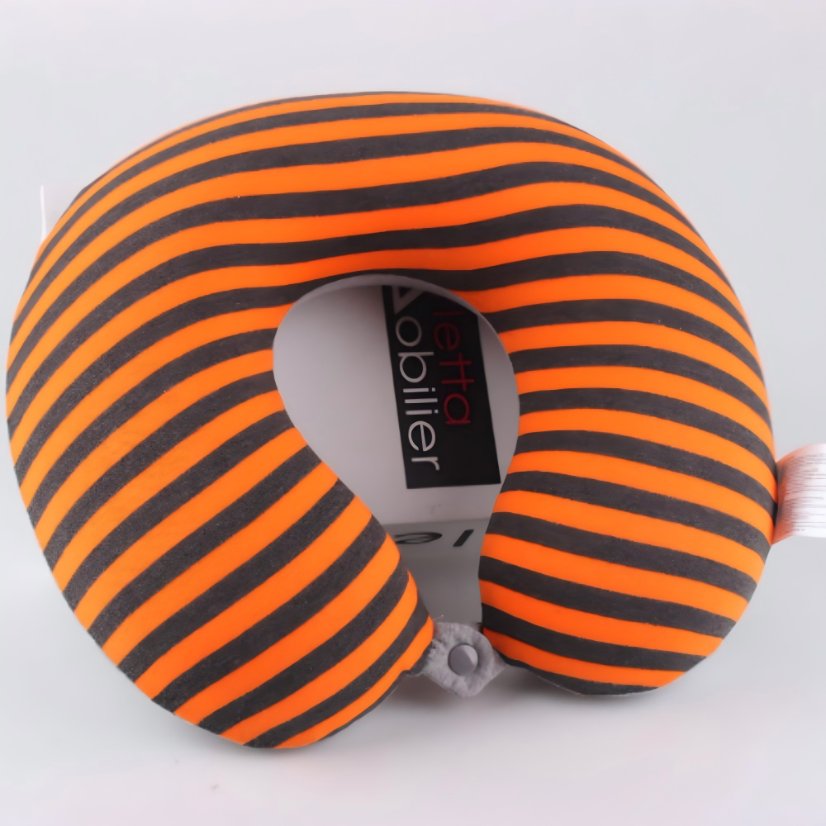 U-shaped pillow Single-Sided Striped Memory Foam U-Shaped Pillow