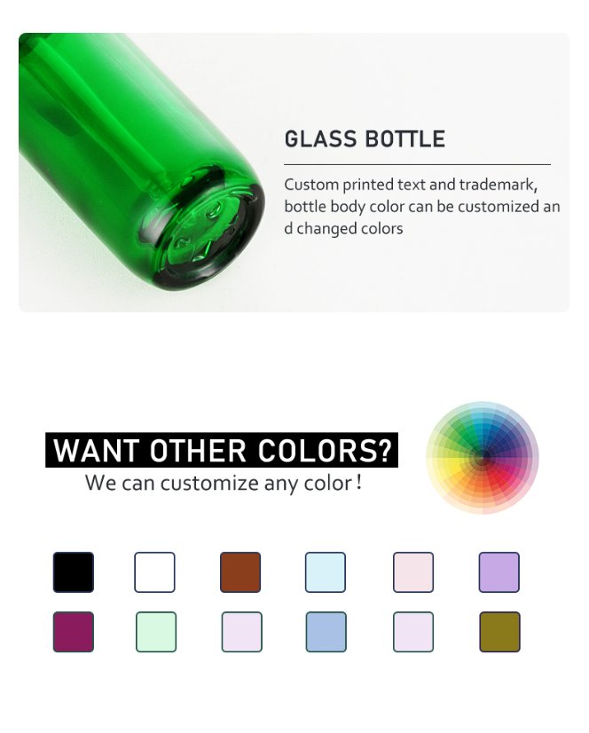 frasco cuentagotas 30ml Dropper Bottle for Serum Concentrates & Essential Oil – Customizable