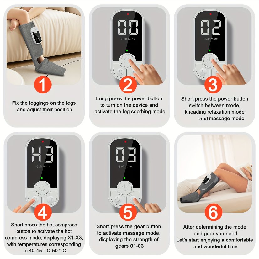 Leg Massager Air Compression Calf Foot Massagers