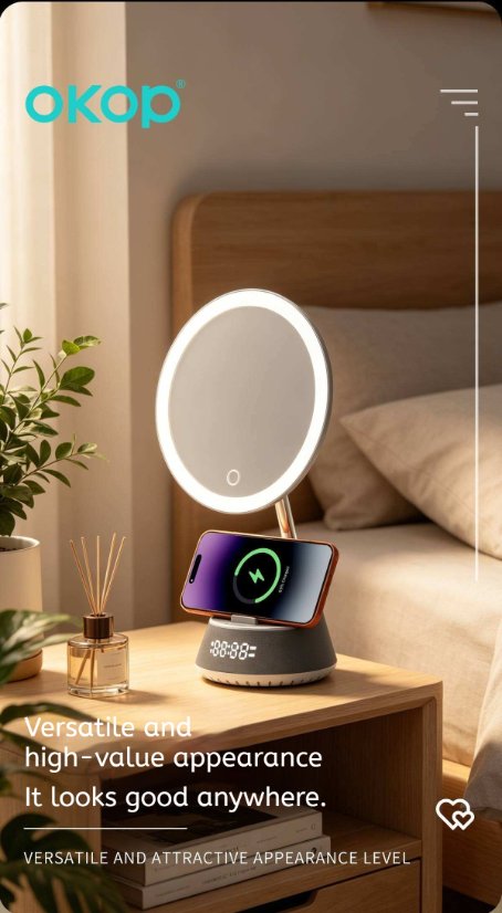 Portable Outdoor Bluetooth Speaker KP-856 Wireless Charging Bluetooth Speaker