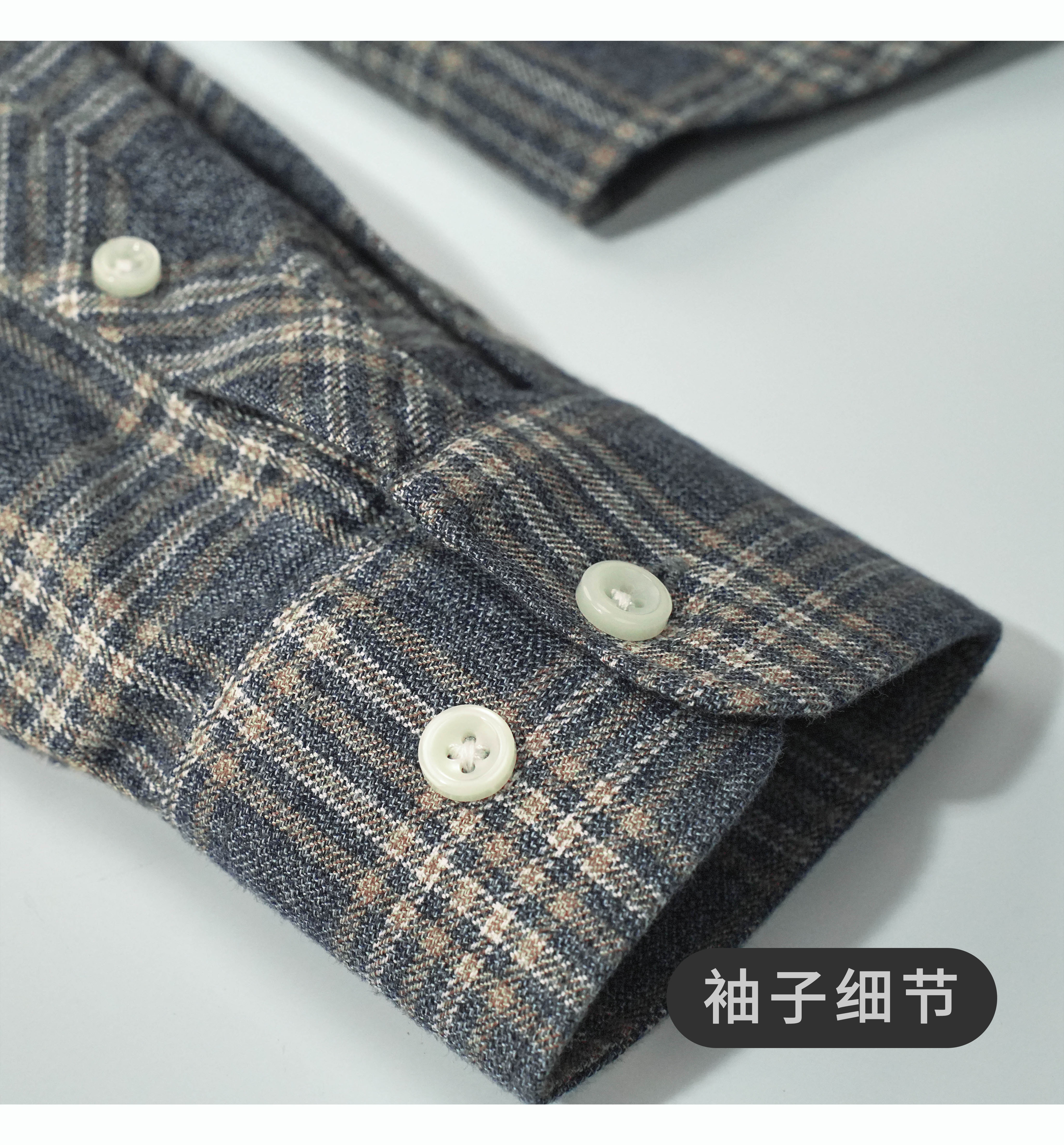 Casual Shirts Men's Brushed Plaid Shirt