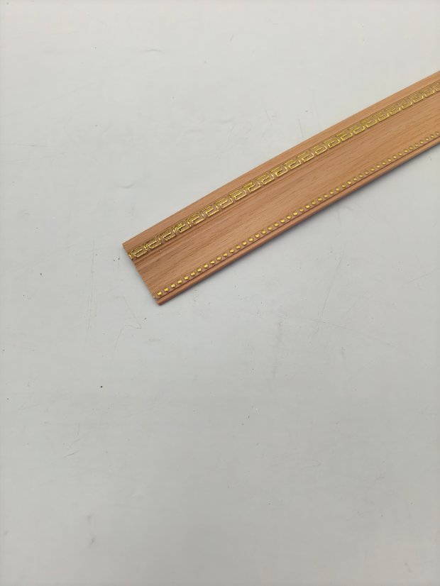 decor line PS Single Side Hui Pattern & Beaded Molding, New Chinese Gold Highlight Frame Trim