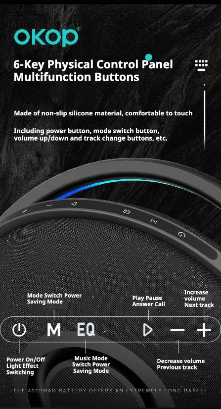 Portable Outdoor Bluetooth Speaker KP-8004 Outdoor Wireless Bluetooth Speaker