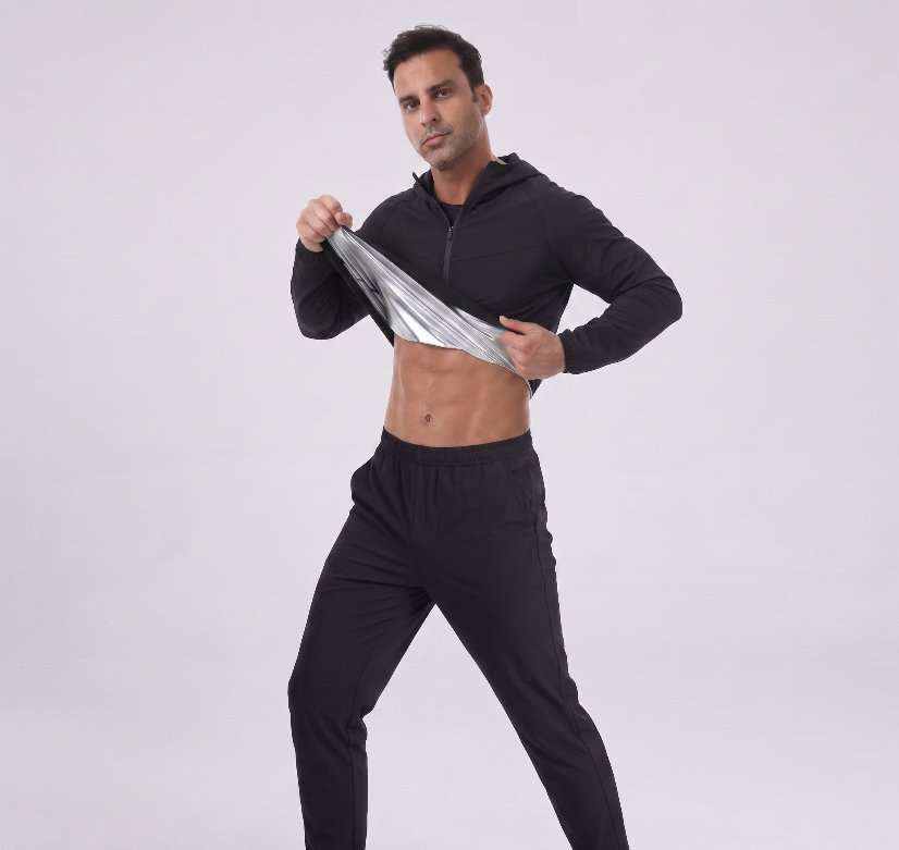 Activewear Men's Sweat-Enhancing Hoodie Set