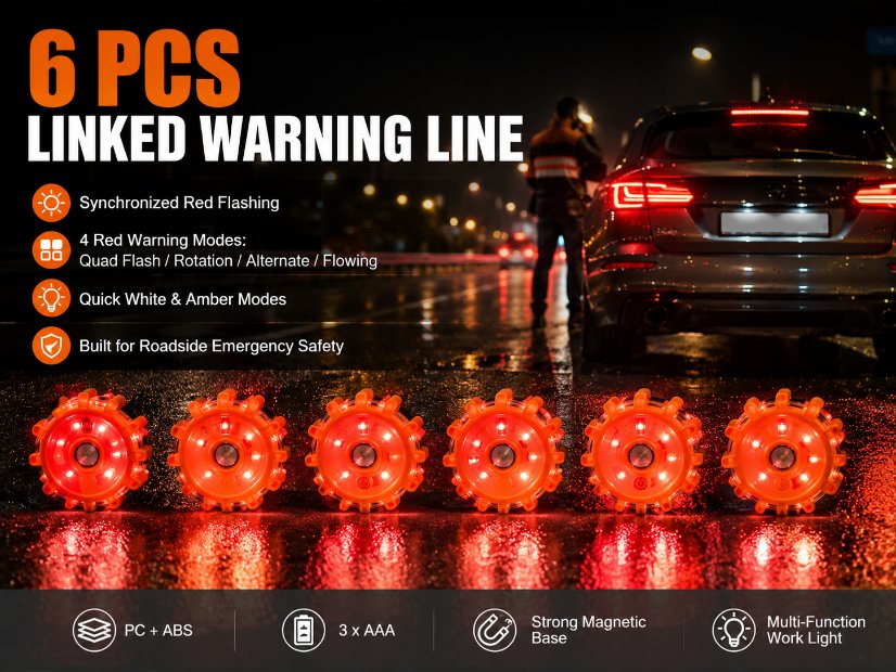 HB-362 LED Road Warning Light Multi-Function Work Light