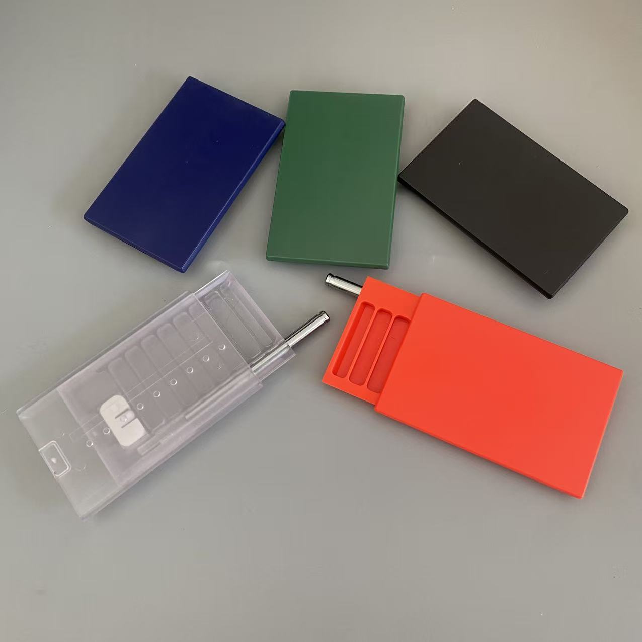 Slide-Case Storage Minimalist Solid‑Color Sliding Storage Box