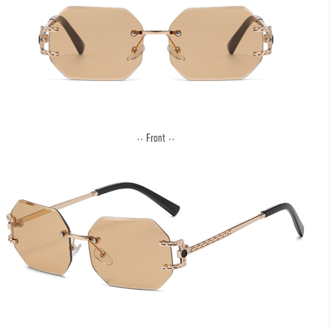 Gradient metal sunglasses 9059