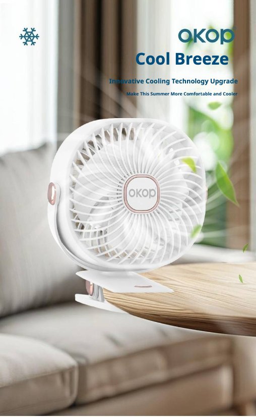 Fan KP-F06 Portable clip-on fan.
