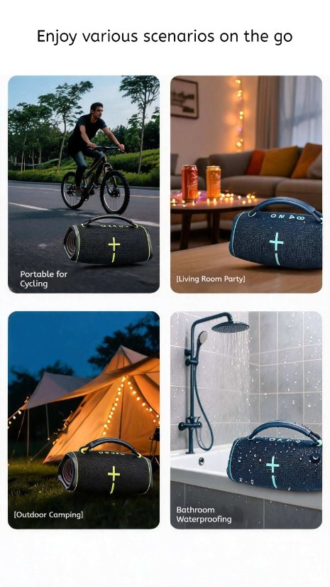 Portable Outdoor Bluetooth Speaker kp-866 Wireless Bluetooth Speaker