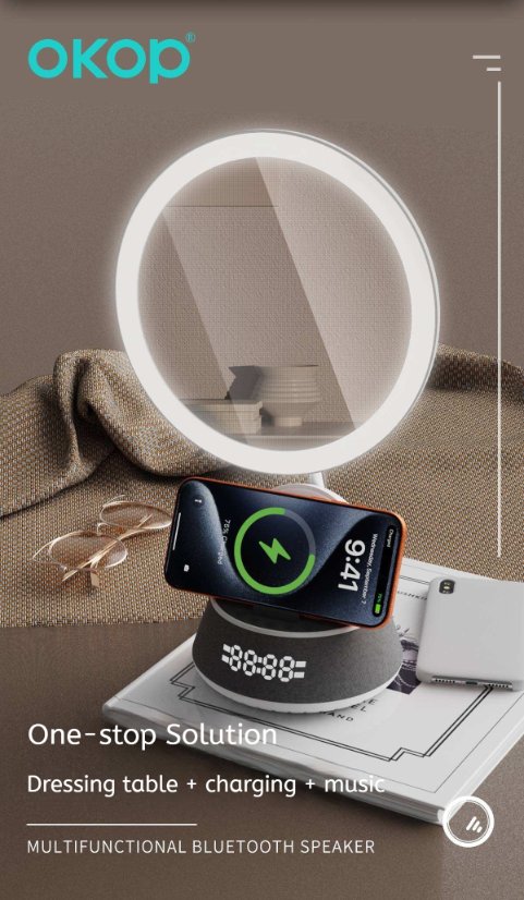 Portable Outdoor Bluetooth Speaker KP-856 Wireless Charging Bluetooth Speaker