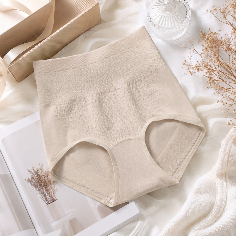 Briefs High‑Waist Women Briefs, Mulberry‑Silk‑Blend Crotch Breathable Panties
