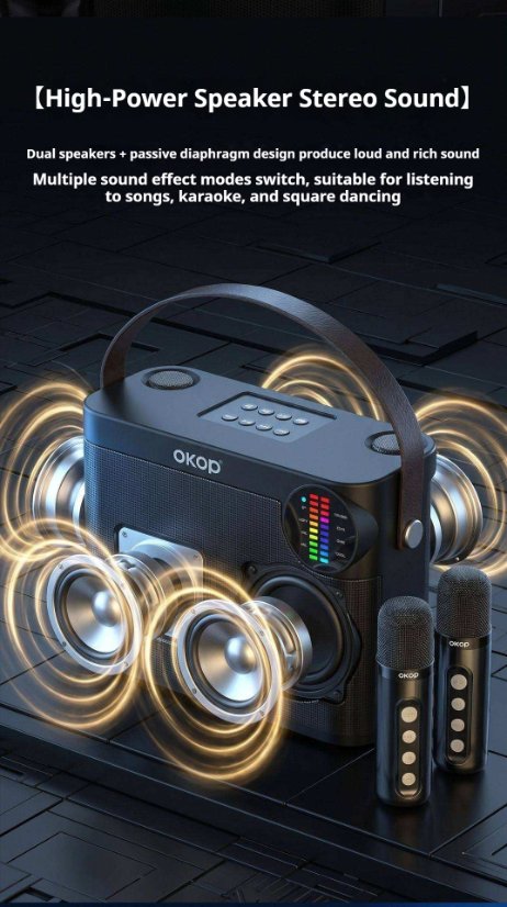 Karaoke Speaker System KP-K09 Wireless Bluetooth Karaoke Microphone and Speaker