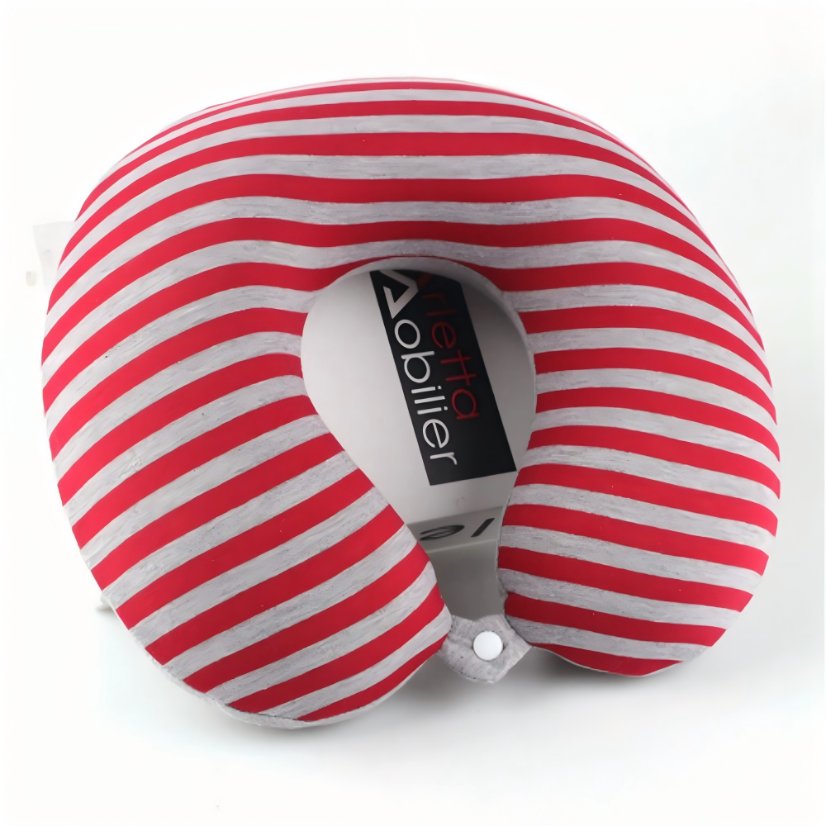 U-shaped pillow Single-Sided Striped Memory Foam U-Shaped Pillow
