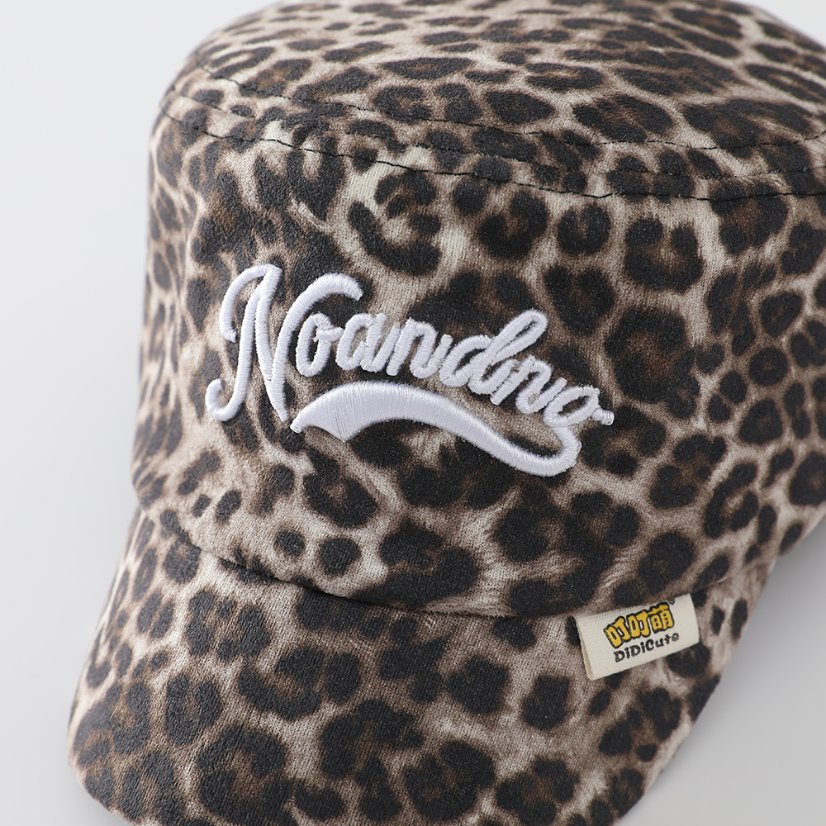Autumn Style Kids’ Leopard Suede Flat Cap