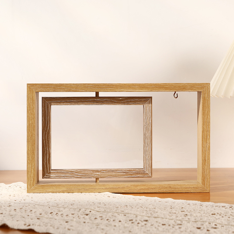 MDF Picture Frames Personalized double-sided rotating photo frame