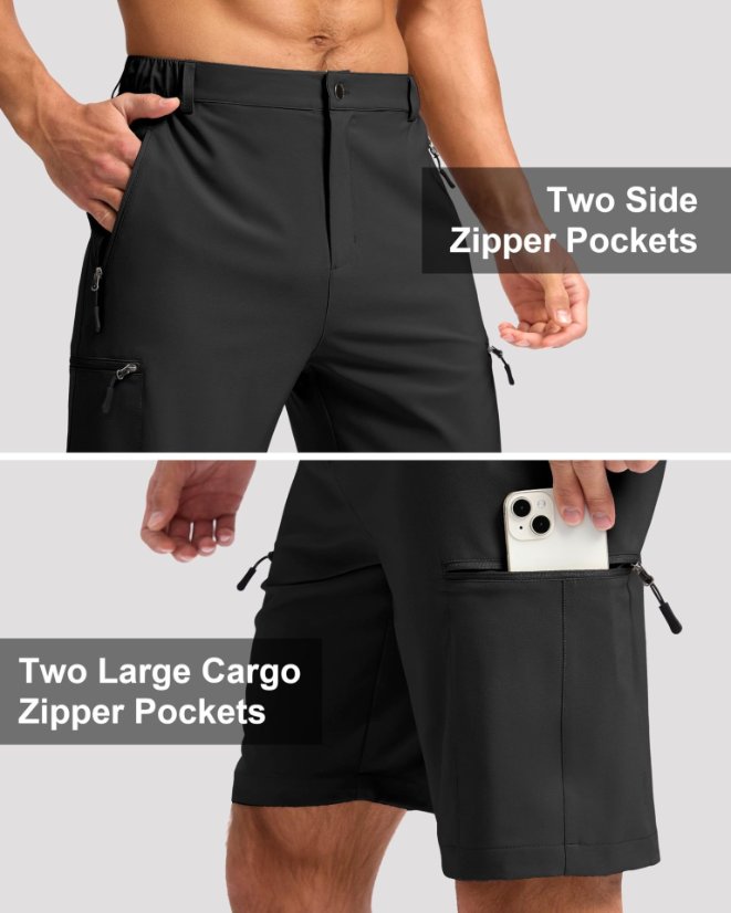 men cargo short High Quality Outdoor Shorts Men Quick Dry Water Resistant Lightweight Hiking Cargo Shorts for Fishing Travelling