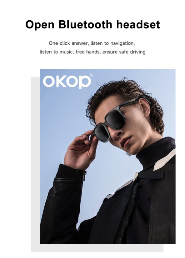 Smart glasses KP-Y104 Smart AI Bluetooth Sunglasses