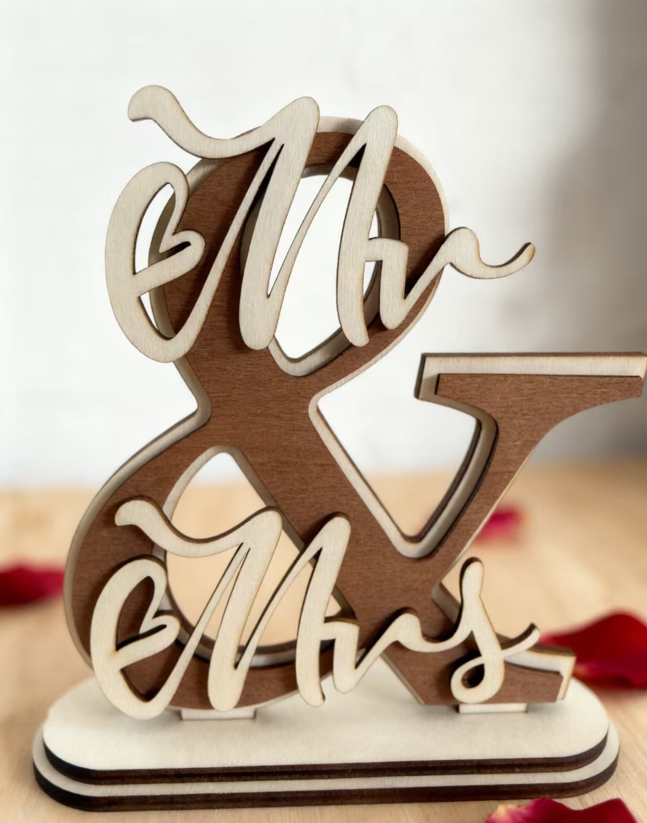 Wedding Supplies Wooden Wedding Supplies Desktop Letter Ornament