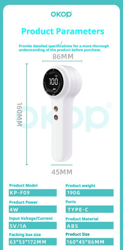 Fan KP-F09 Portable mini fan