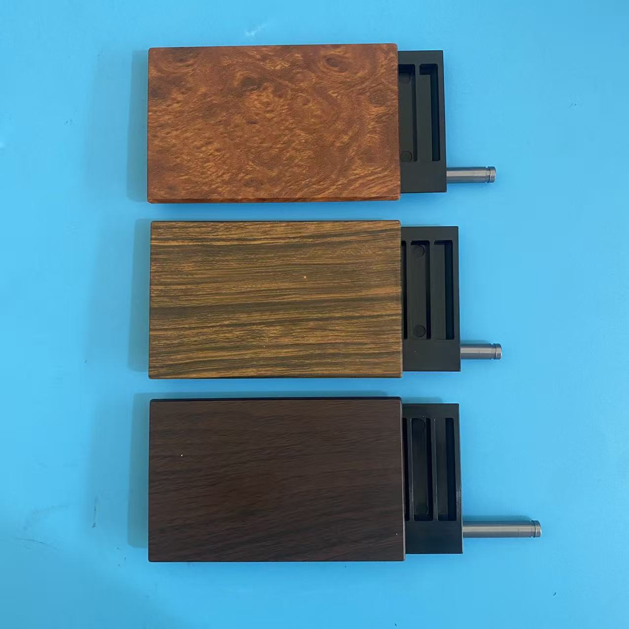 Slide-Case Storage Vintage Wood‑Grain Sliding Mini Box